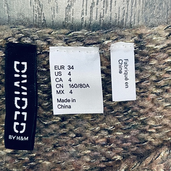 DIVIDED by H&M Metallic Threaded Oversized Sweater - Picture 7 of 7